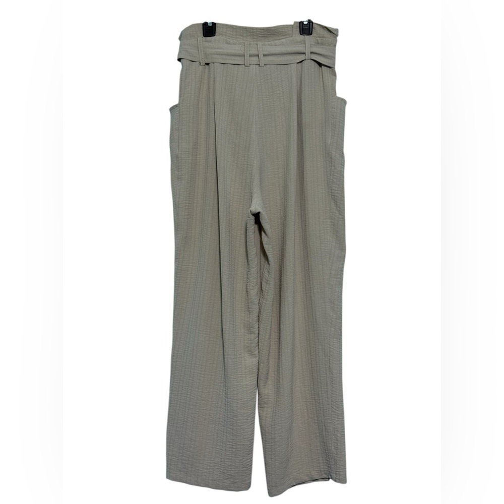 Zara Wide-Leg Tie-Waist Jumpsuit - Tan color - Picture 4 of 8
